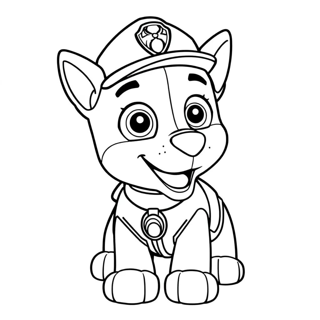 Printable Paw Patrol Coloring Page