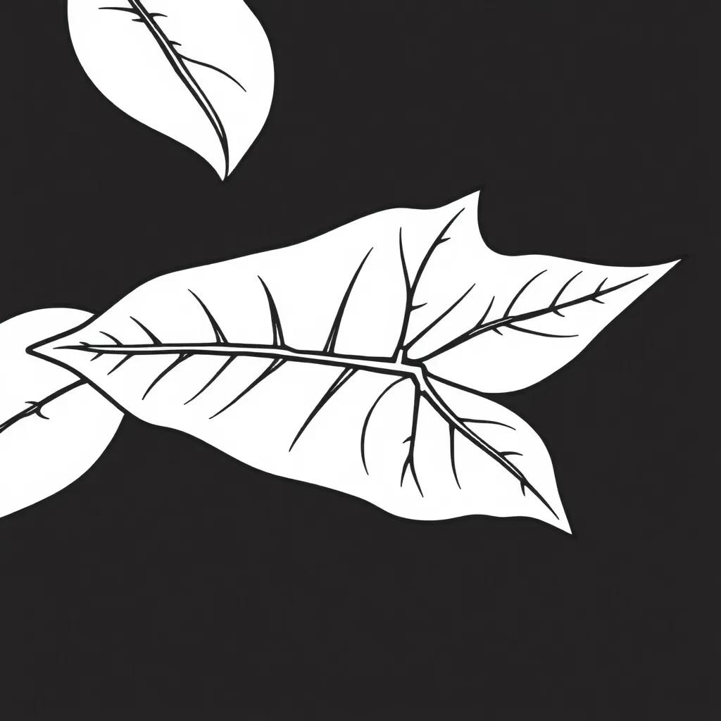 Printable Leaf Coloring Pages