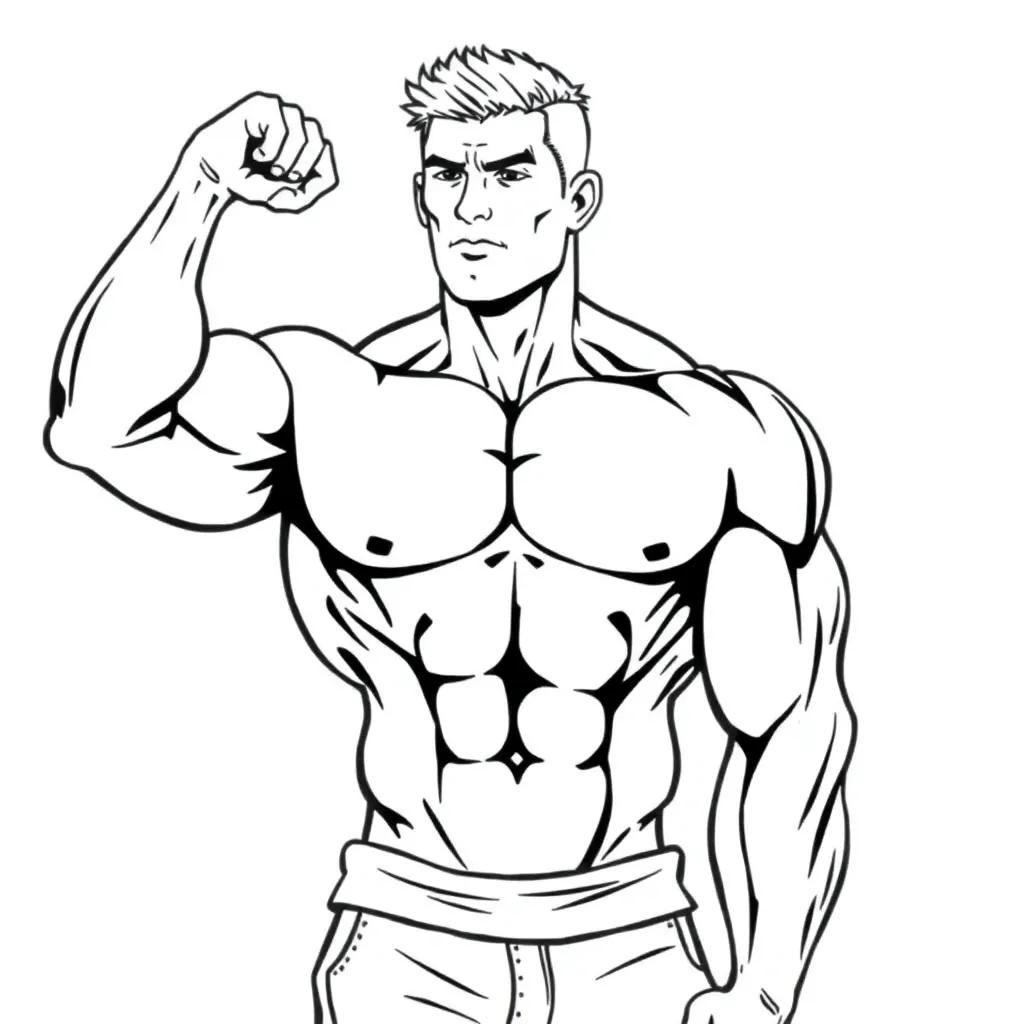 Printable Muscle Coloring Pages
