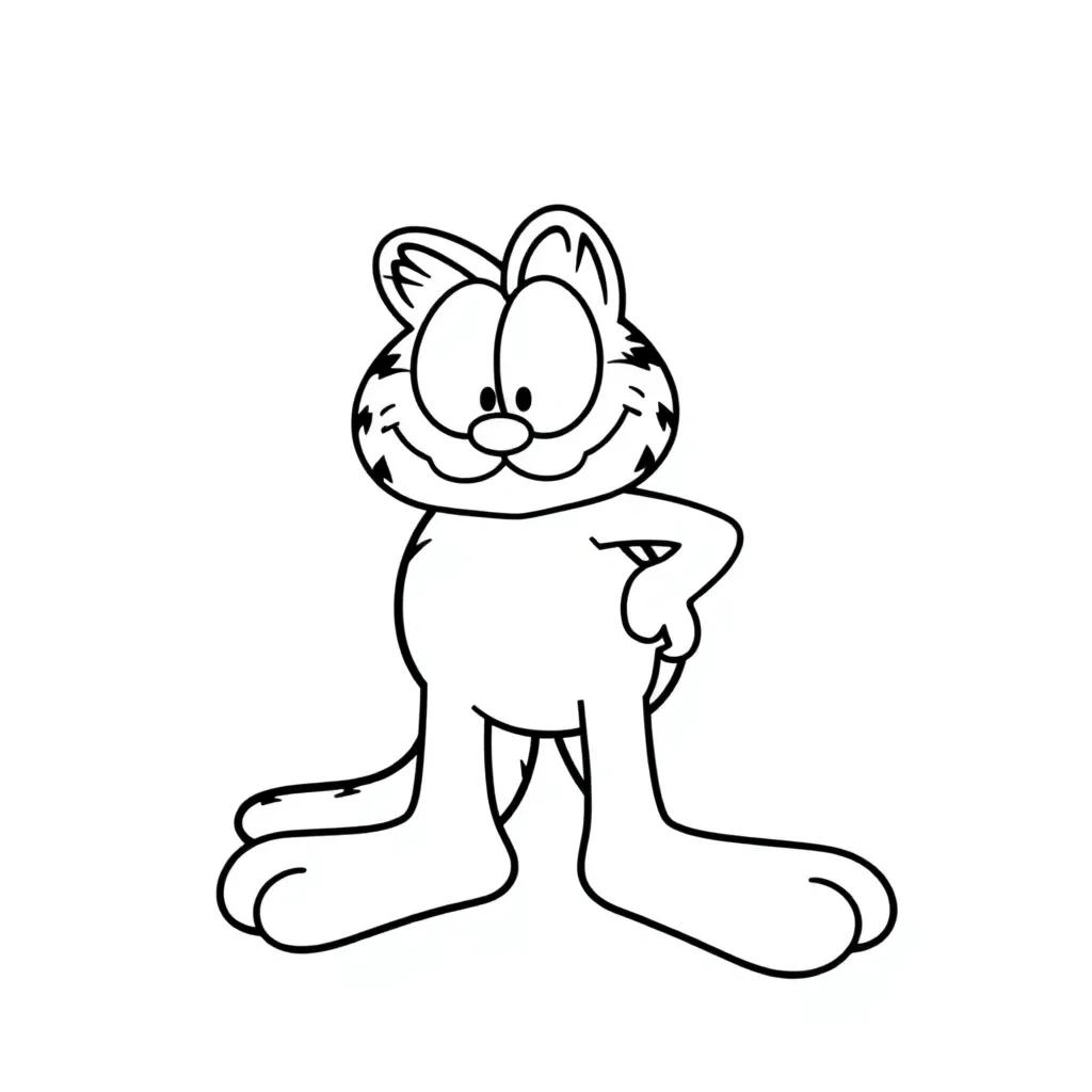 Printable Garfield Coloring Pages