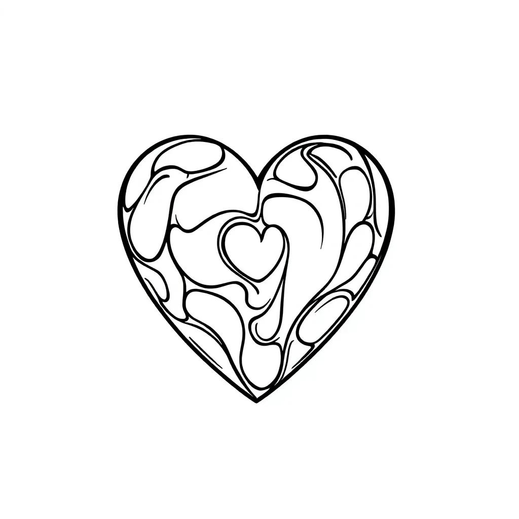 Printable Heart Coloring Page