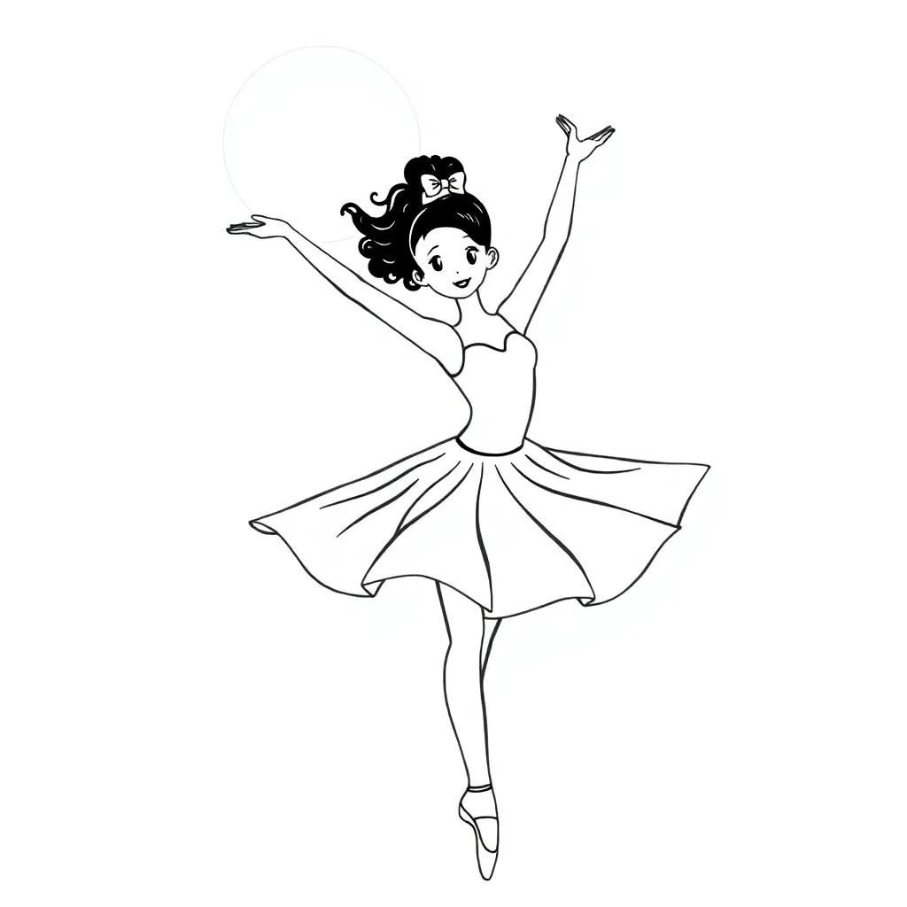 Printable Ballerina Coloring Pages