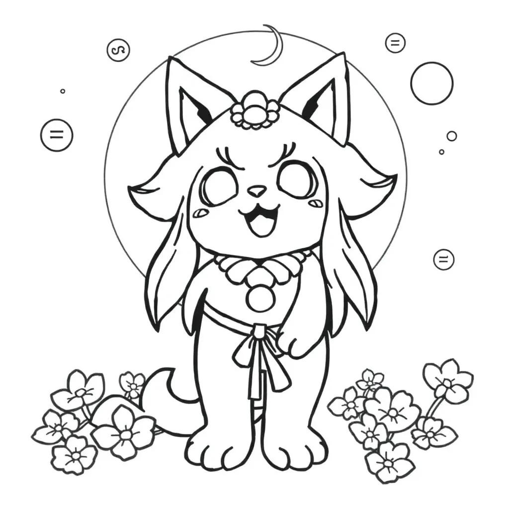 Printable Kuromi Coloring Pages