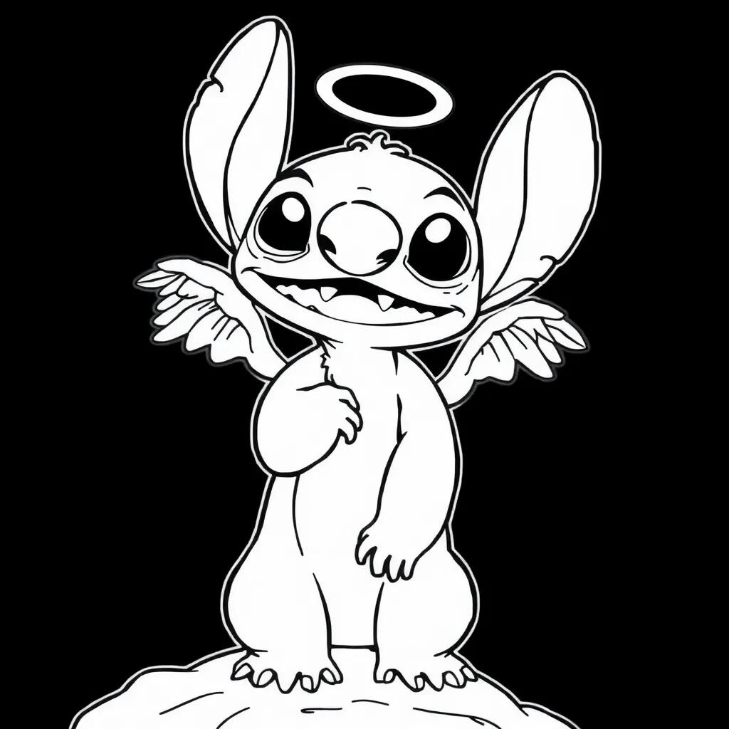 Printable Stitch And Angel Coloring Pages Printable Stitch And Angel Coloring Pages