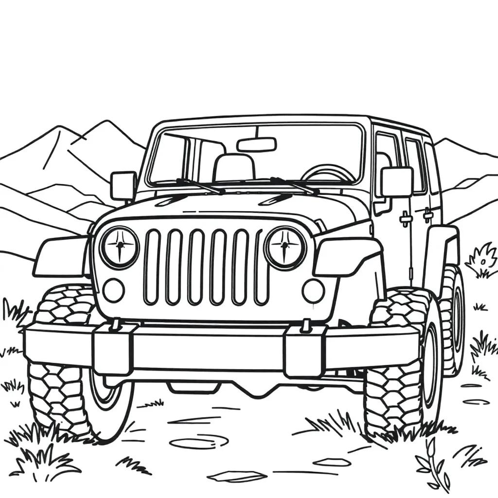 Printable Jeep Coloring Pages