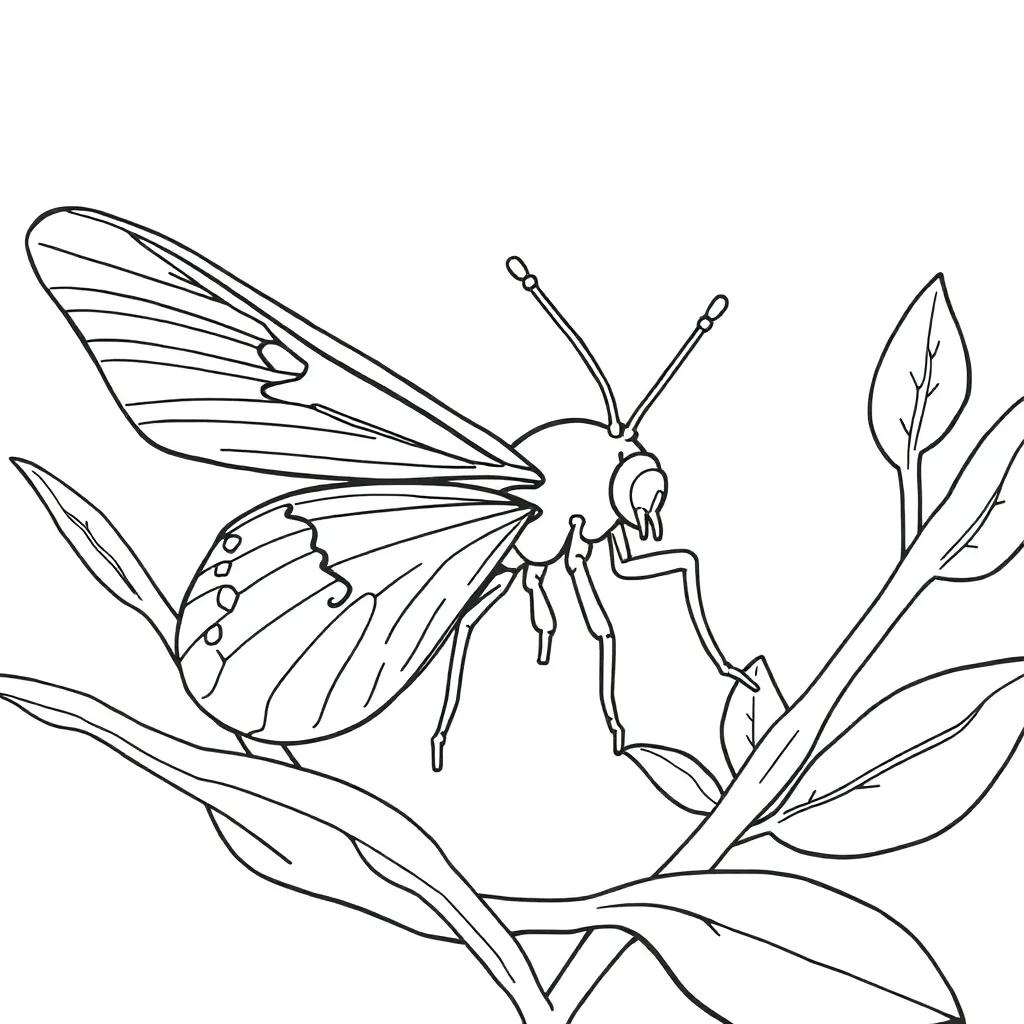 Printable Insect Coloring Pages Printable Insect Coloring Pages