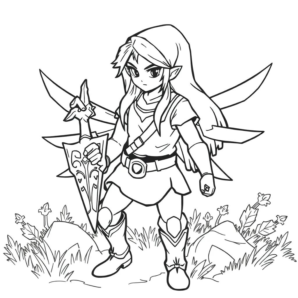 Printable Zelda Coloring Pages