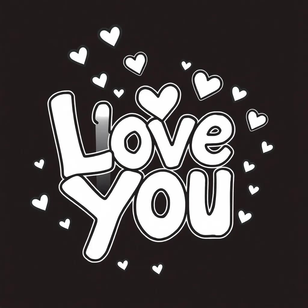 Printable I Love You Coloring Pages