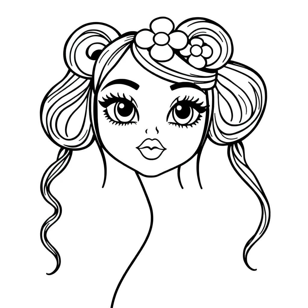 Printable Girly Coloring Pages