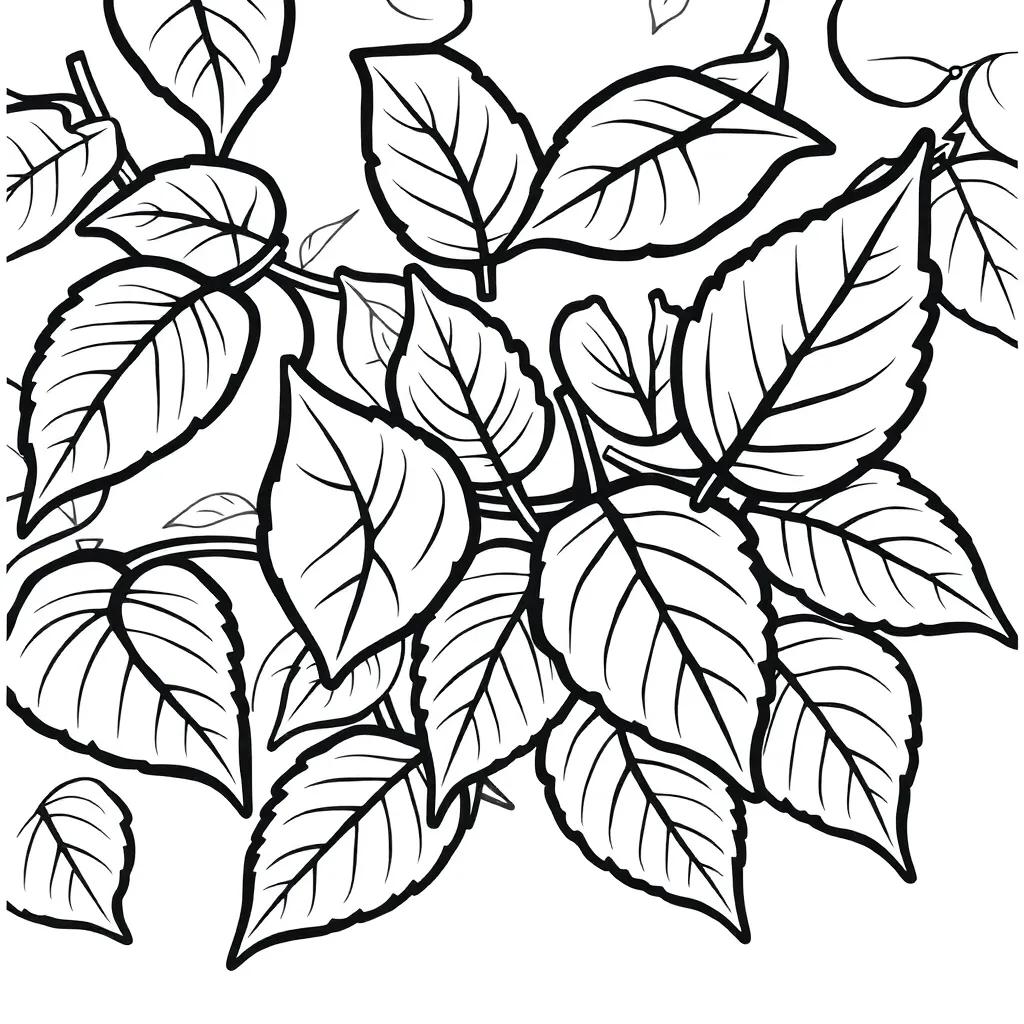 Printable Coloring Pages Leaves