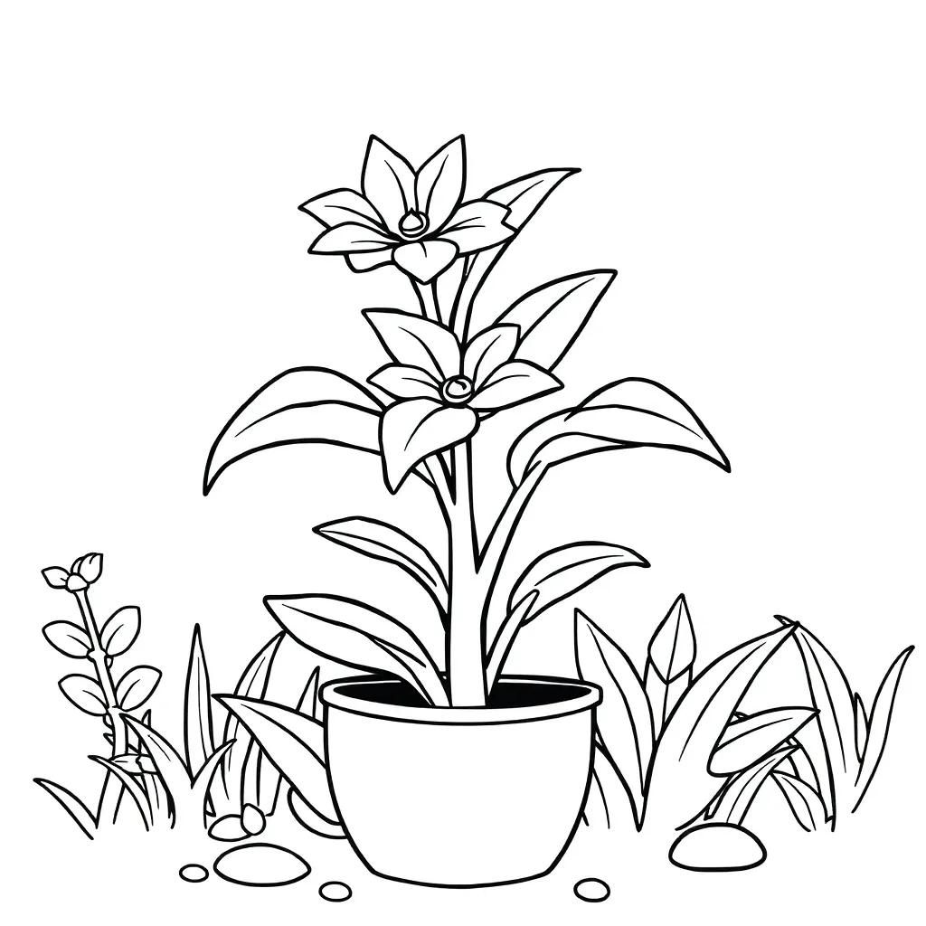 Printable Plant Coloring Pages