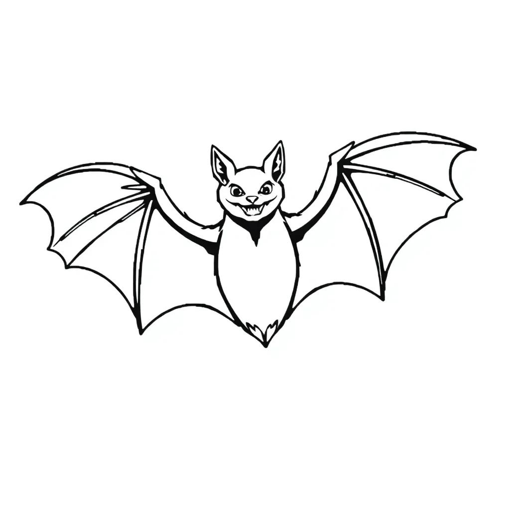 Printable Bat Coloring Pages