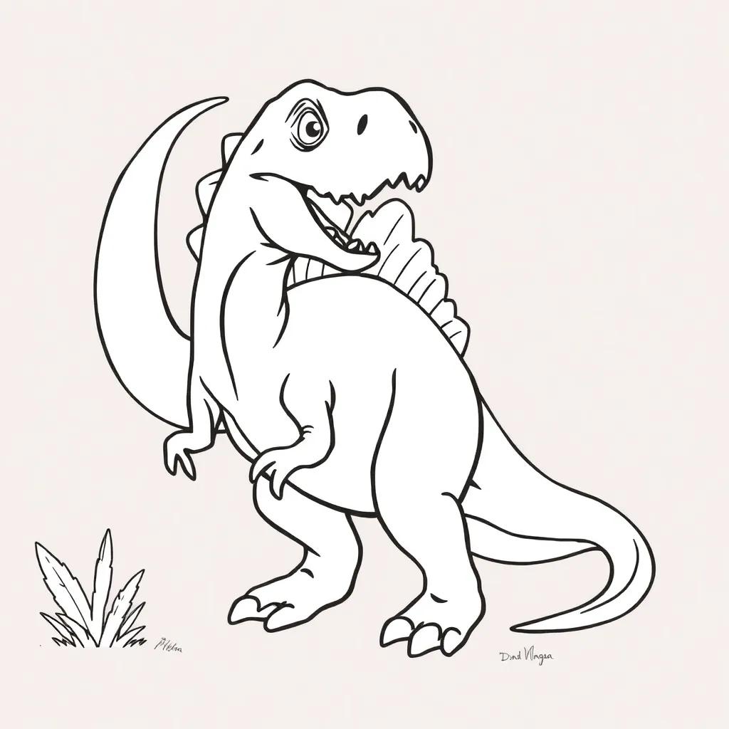 Printable Dino Coloring Pages