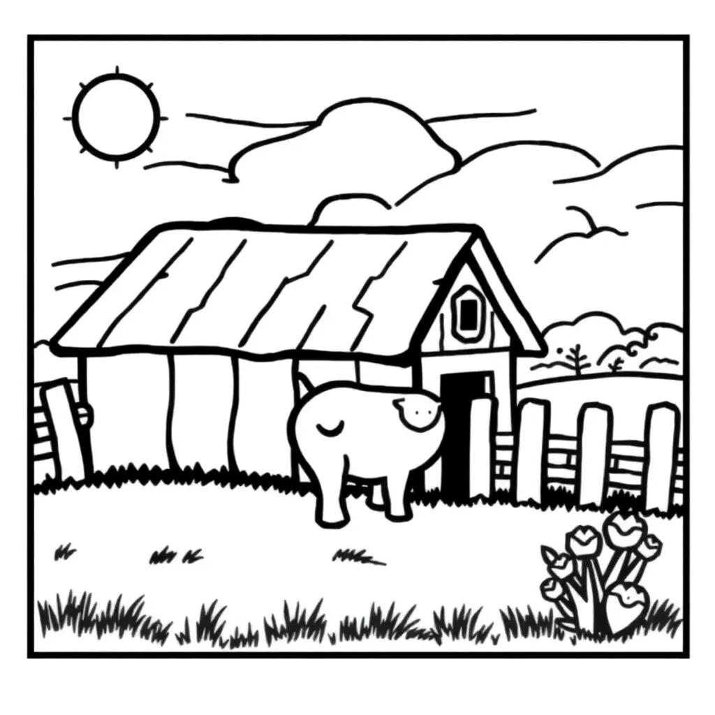 Printable Farm Coloring Pages