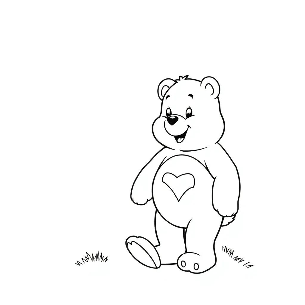 Printable Care Bear Coloring Pages