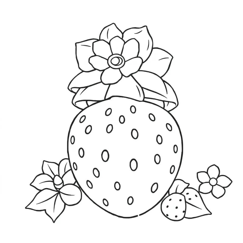 Printable Strawberry Shortcake Coloring Page