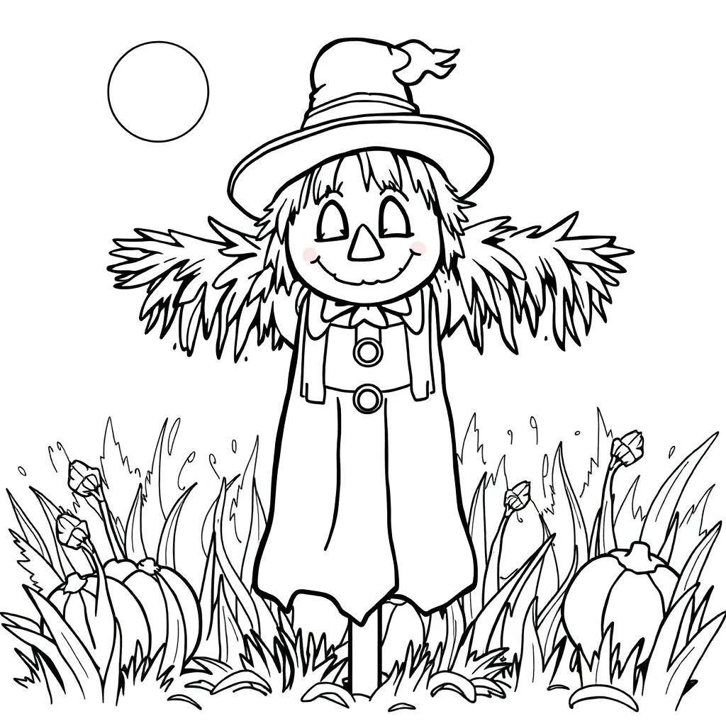 Printable Scarecrow Coloring Pages Printable Scarecrow Coloring Pages