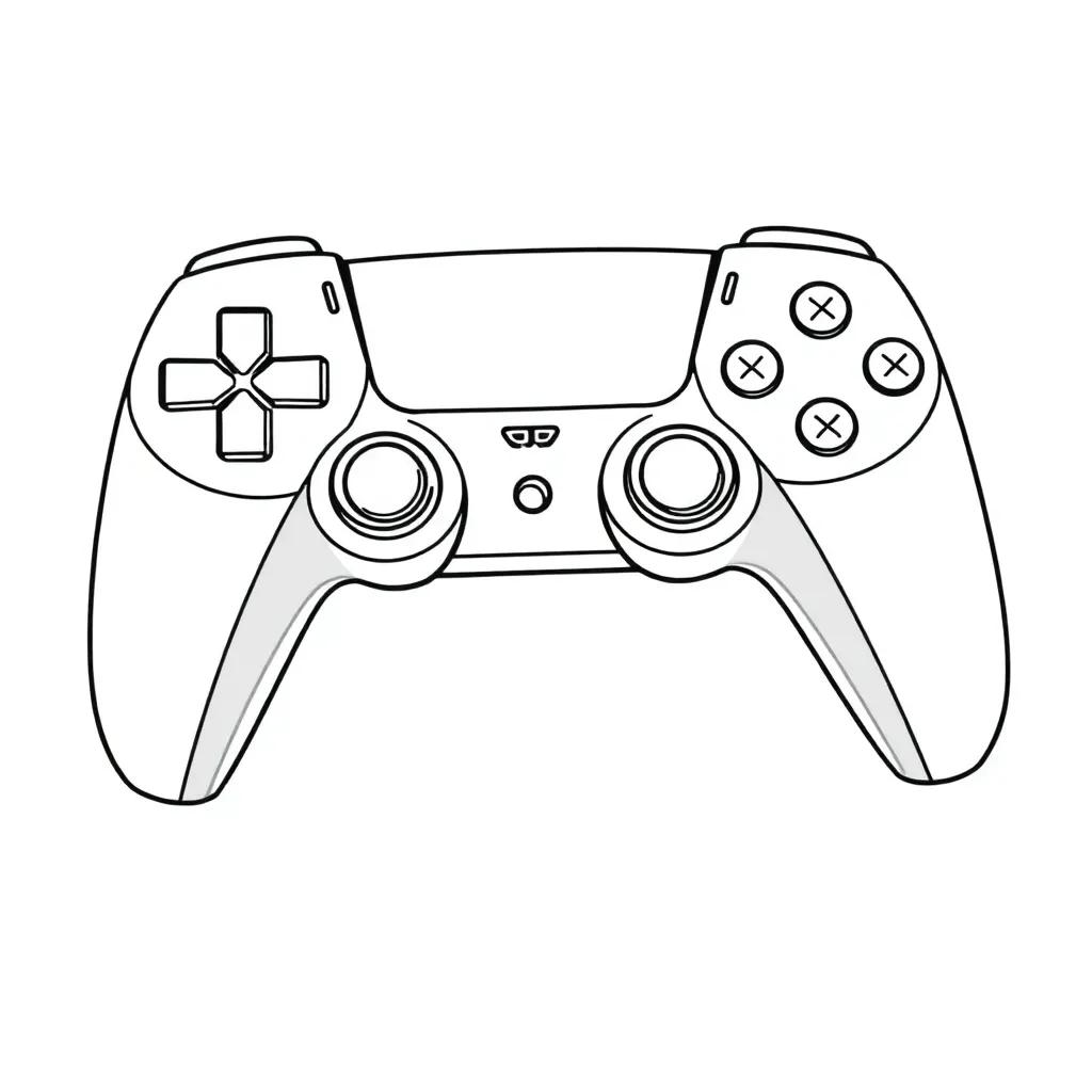 Ps5 Controller Coloring Page