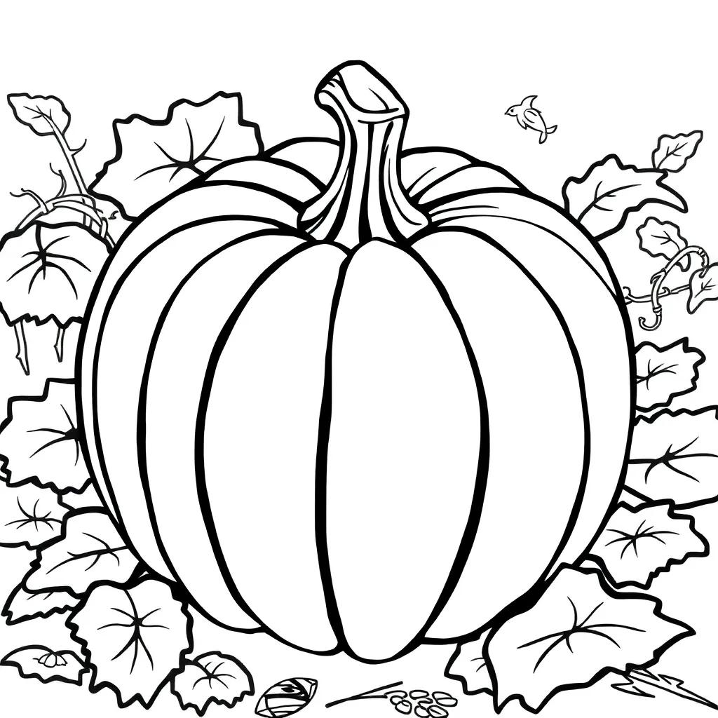 Pumpkin Page To Color