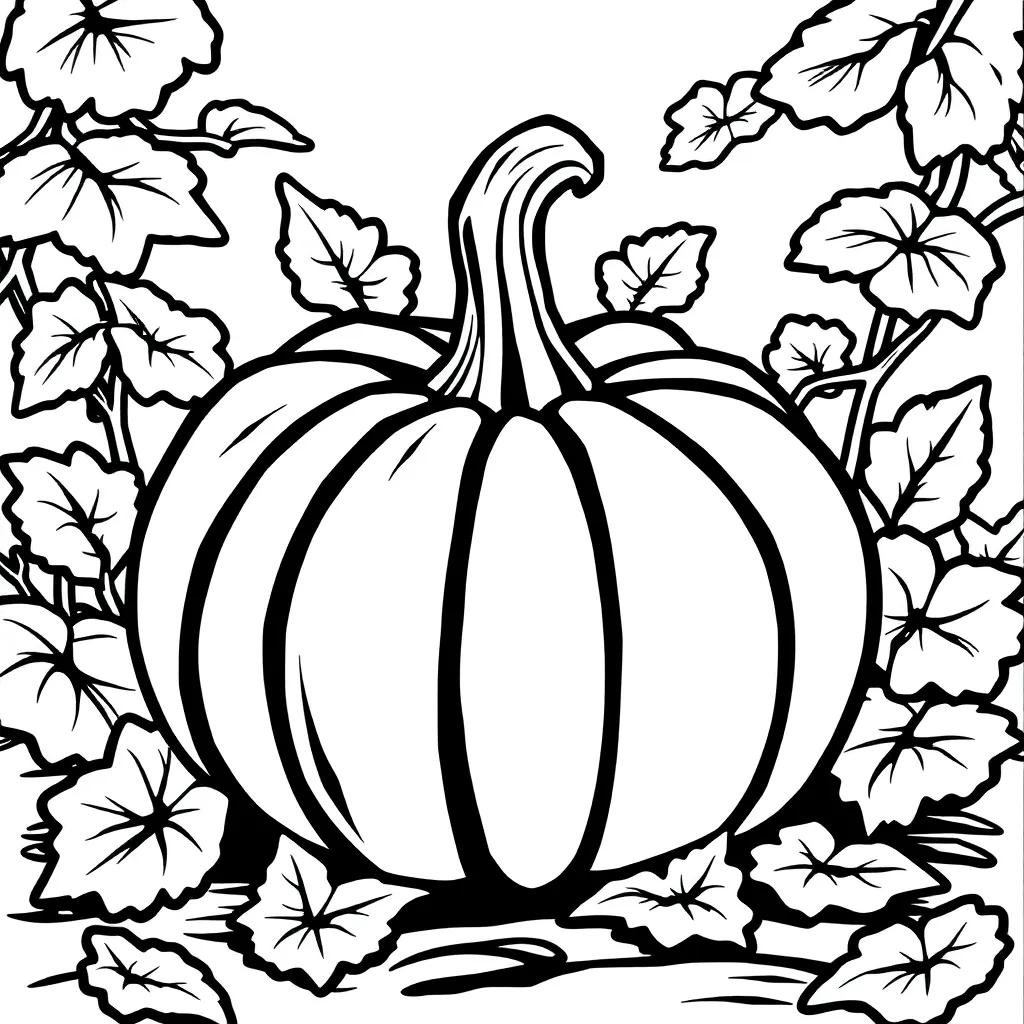 Pumpkin Coloring Pages For Kids