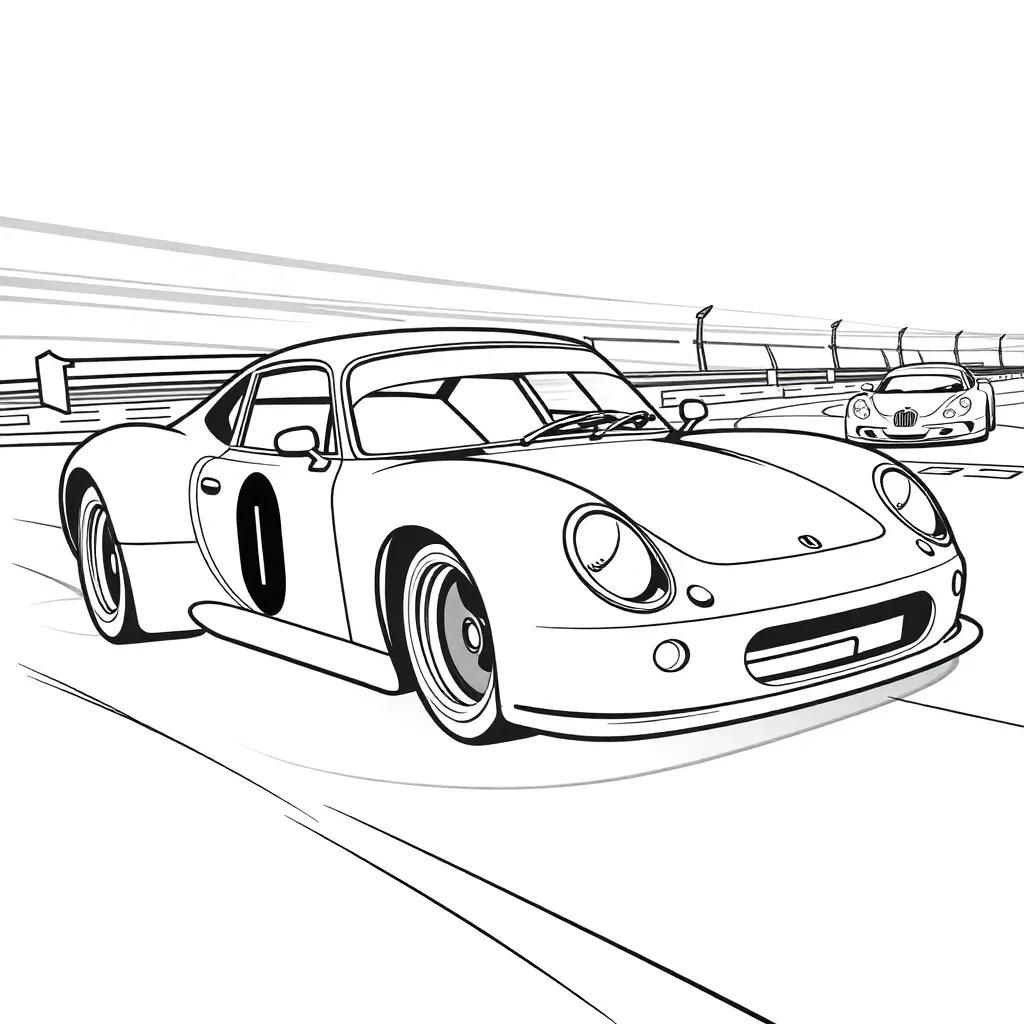 Racing Cars Coloring Pages