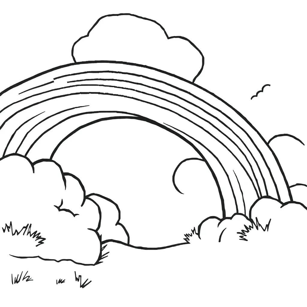 Rainbow Coloring Pages Free Printable