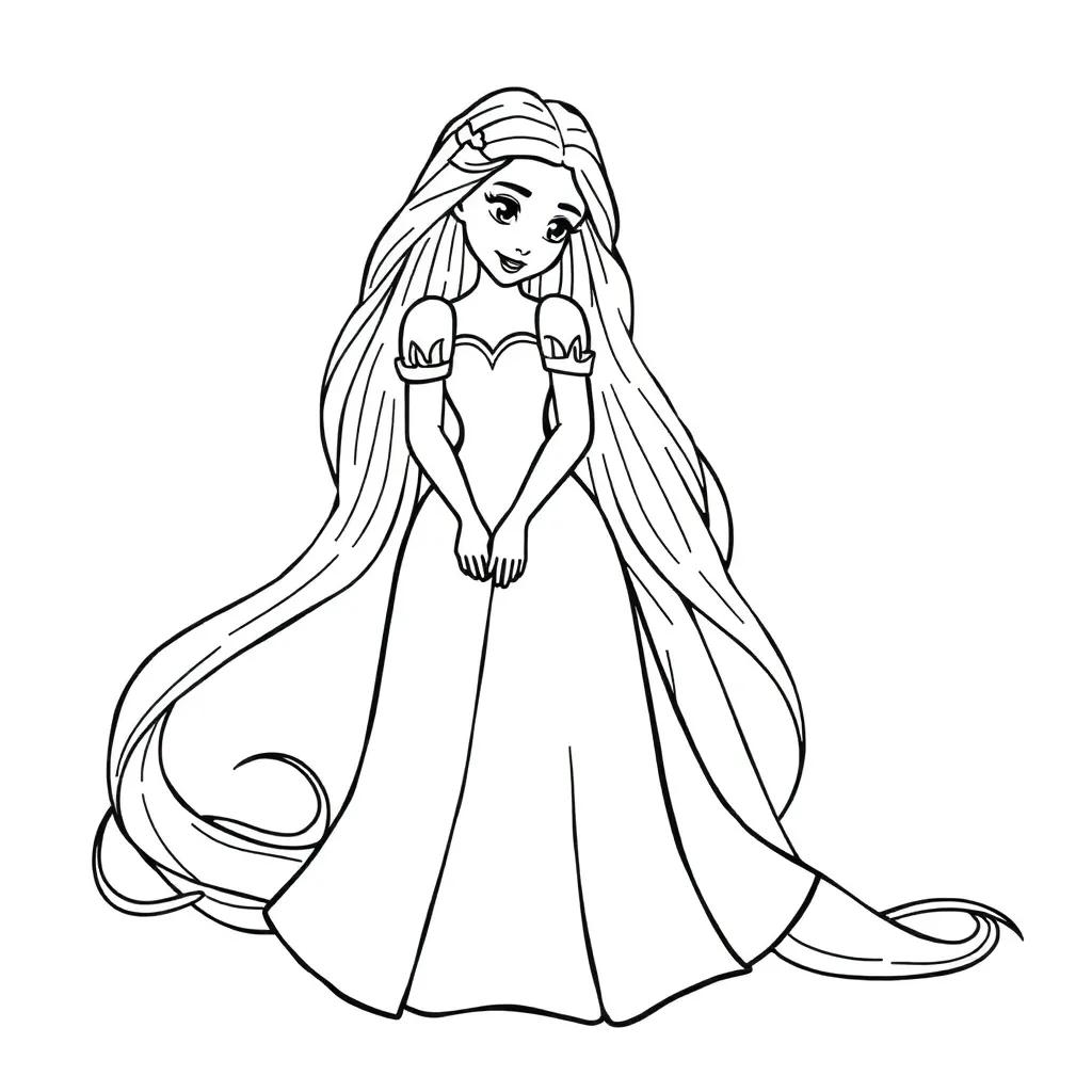 Rapunzel Coloring Pages Printable