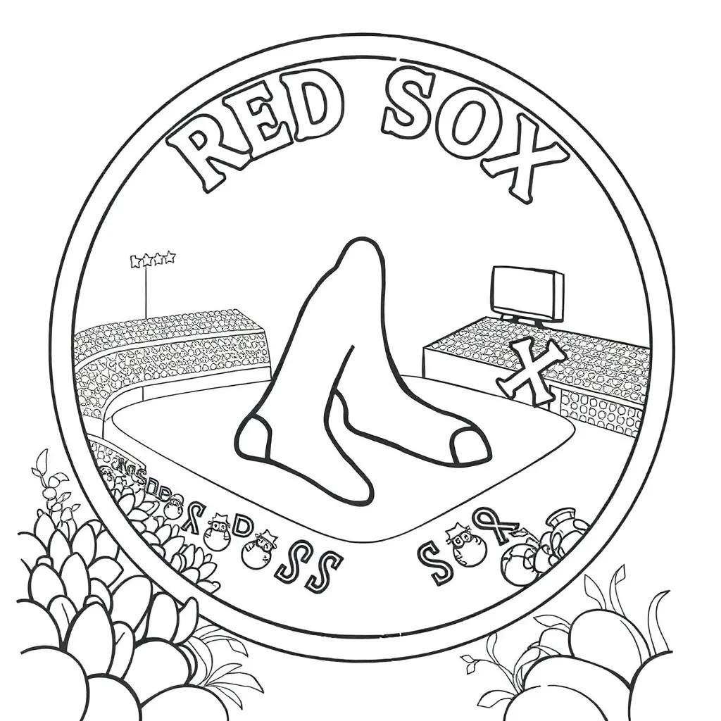 Red Sox Coloring Pages