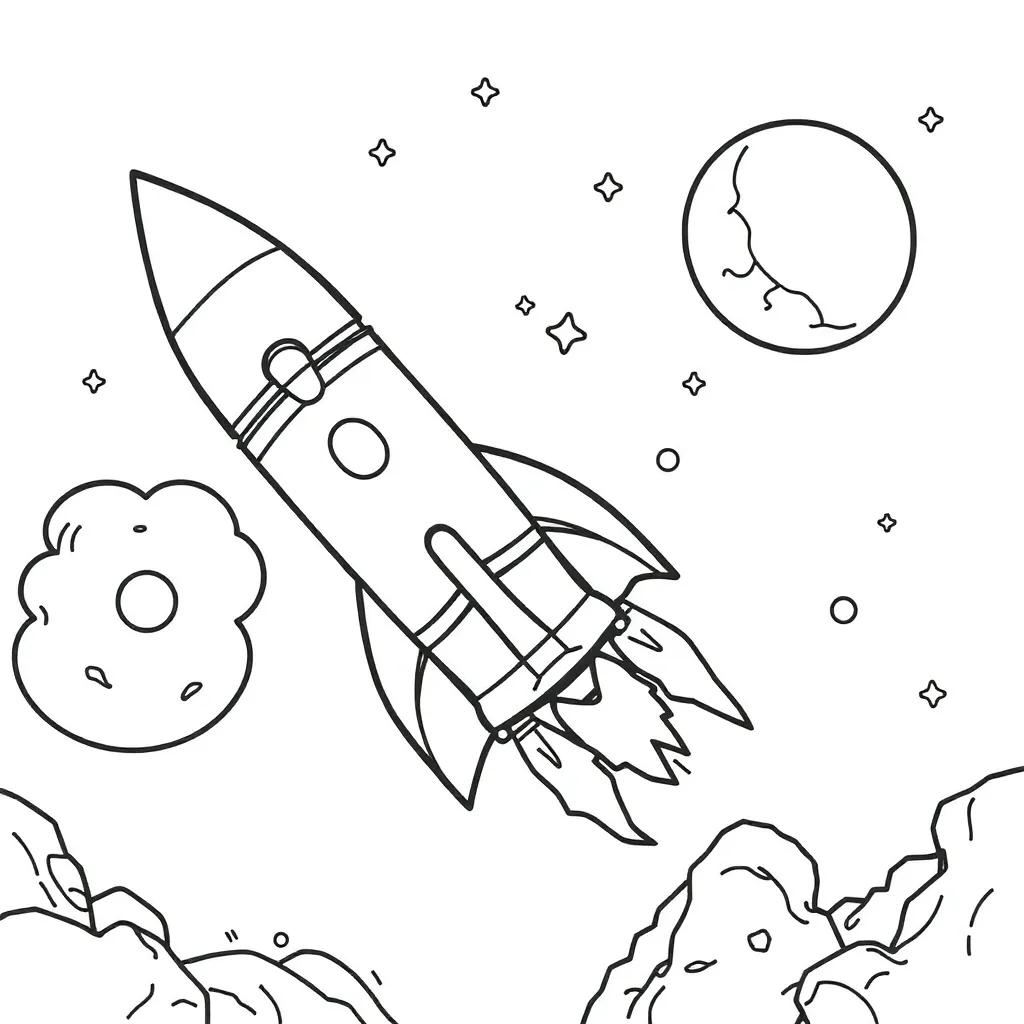 Rocket Printable Coloring Pages Rocket Printable Coloring Pages