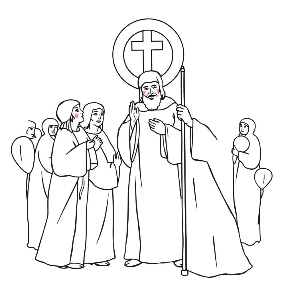 Saints Day Coloring Page Saints Day Coloring Page