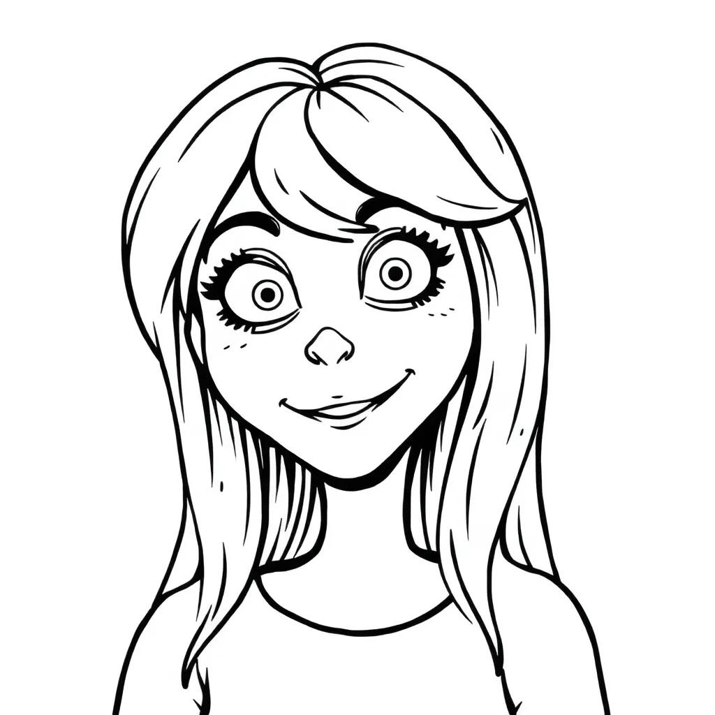 Sally Face Coloring Page Sally Face Coloring Page