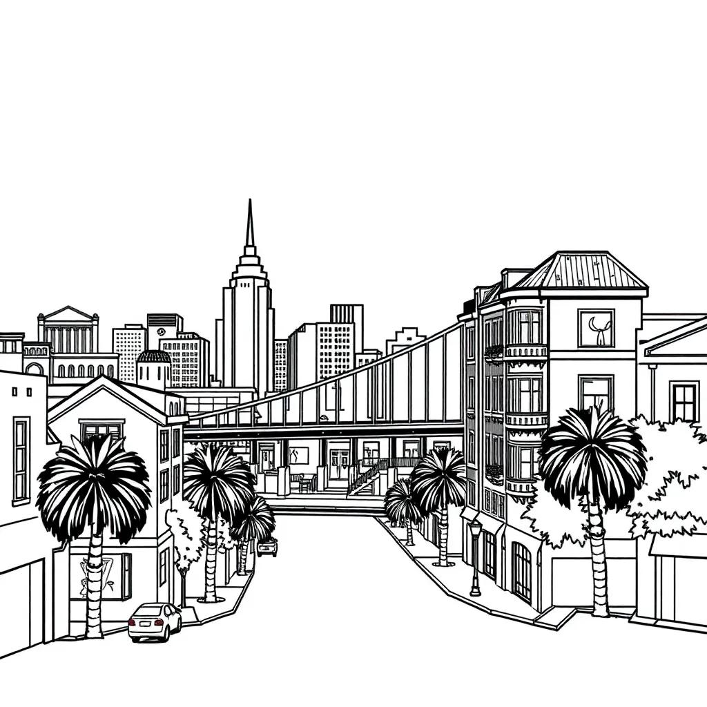 San Francisco Coloring Pages