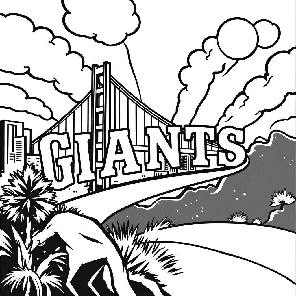 San Francisco Giants Coloring Page
