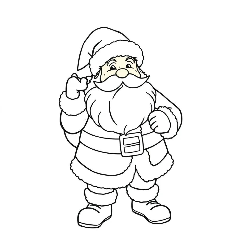 Santa Christmas Coloring Pages