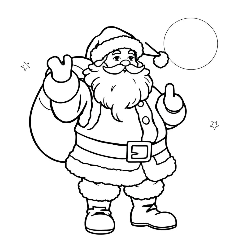 Santa Claus Coloring Pages Pdf