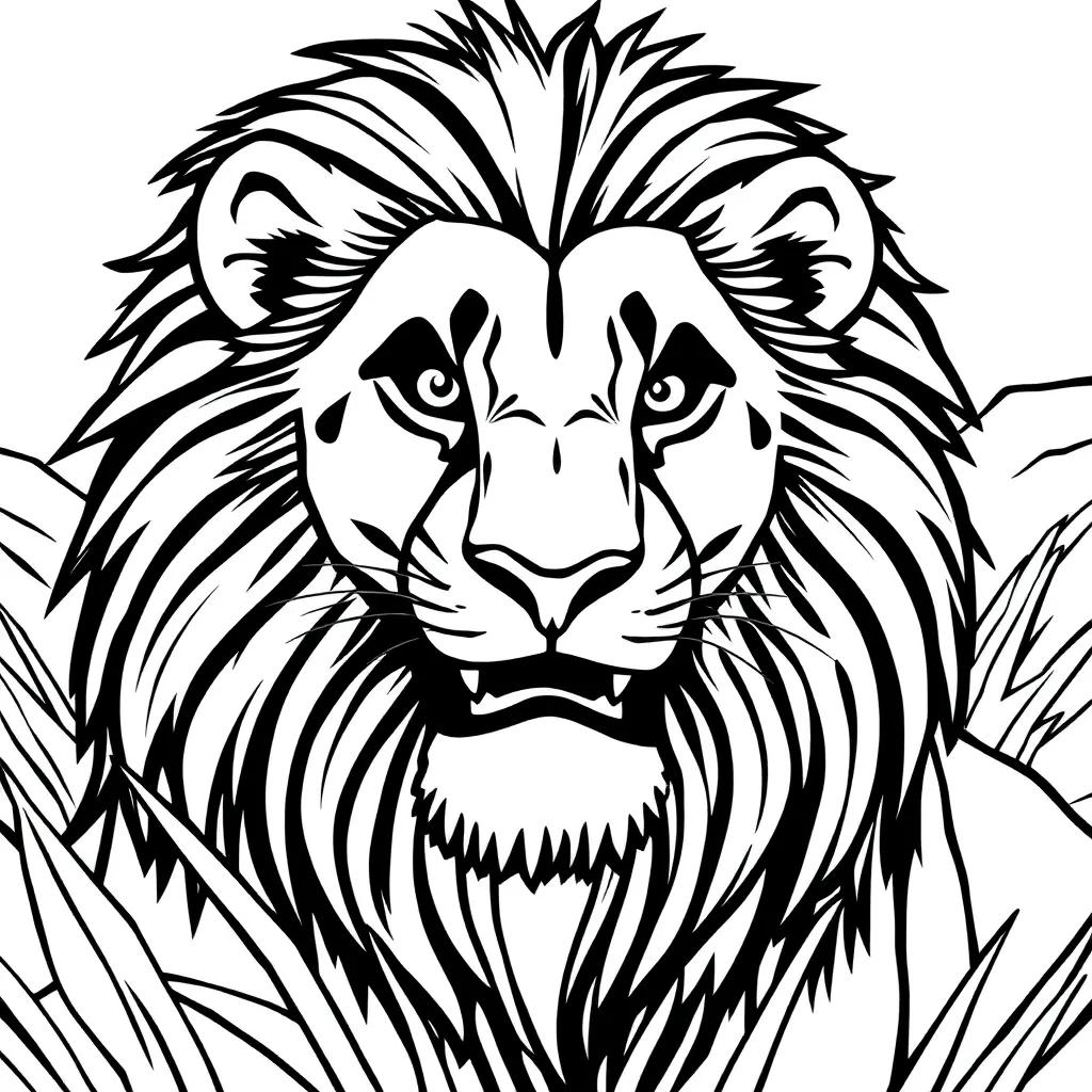 Scar Lion King Coloring Page Scar Lion King Coloring Page