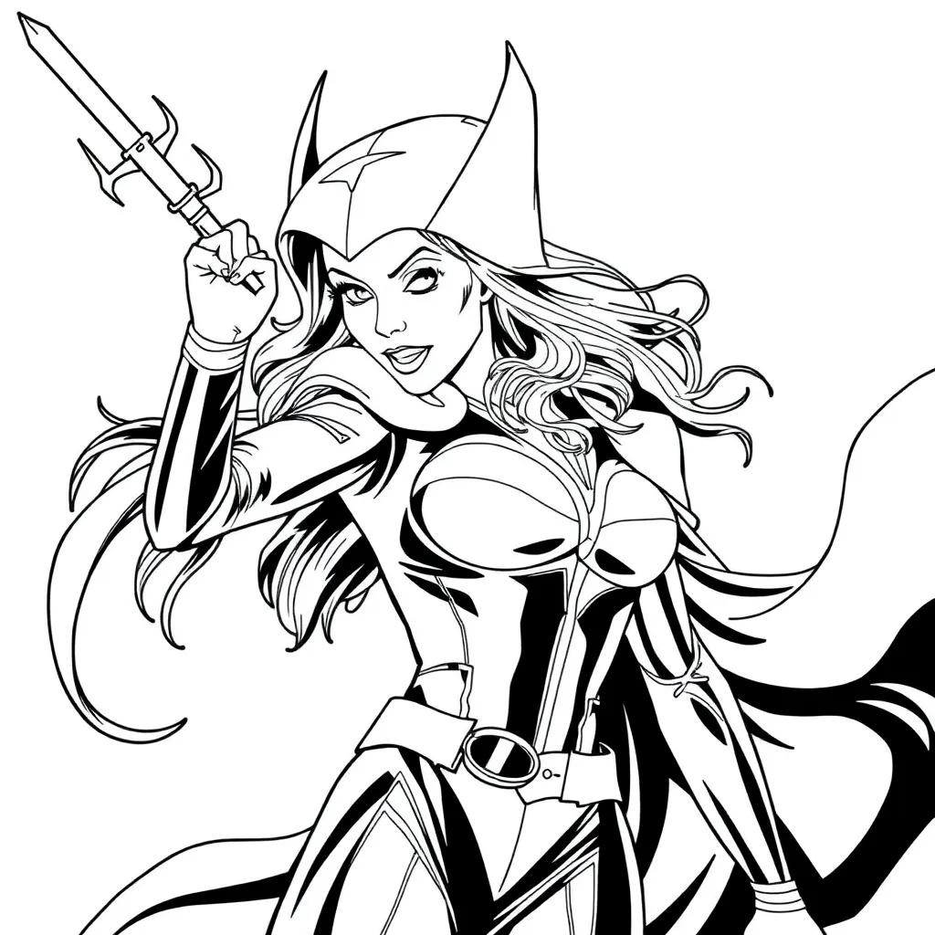 Scarlet Witch Coloring Pages
