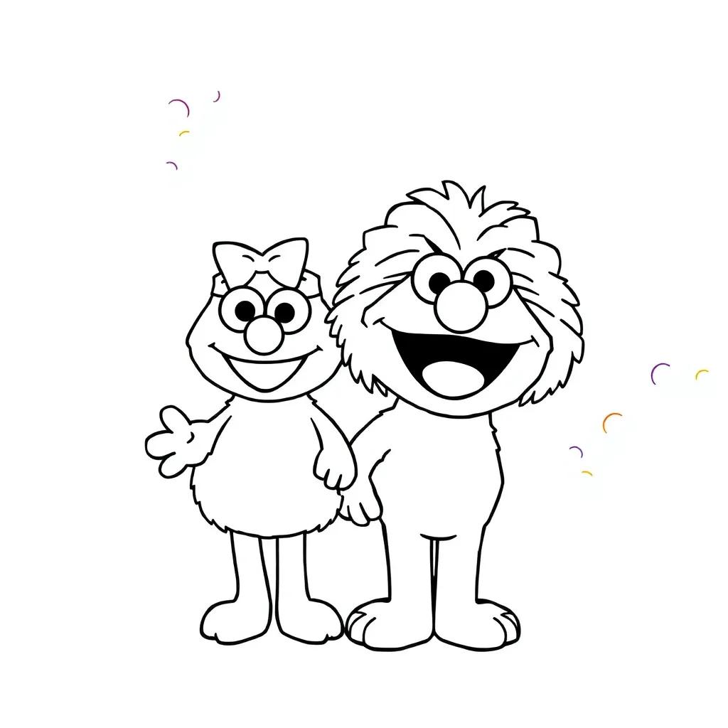 Sesame Street Abby Coloring Pages