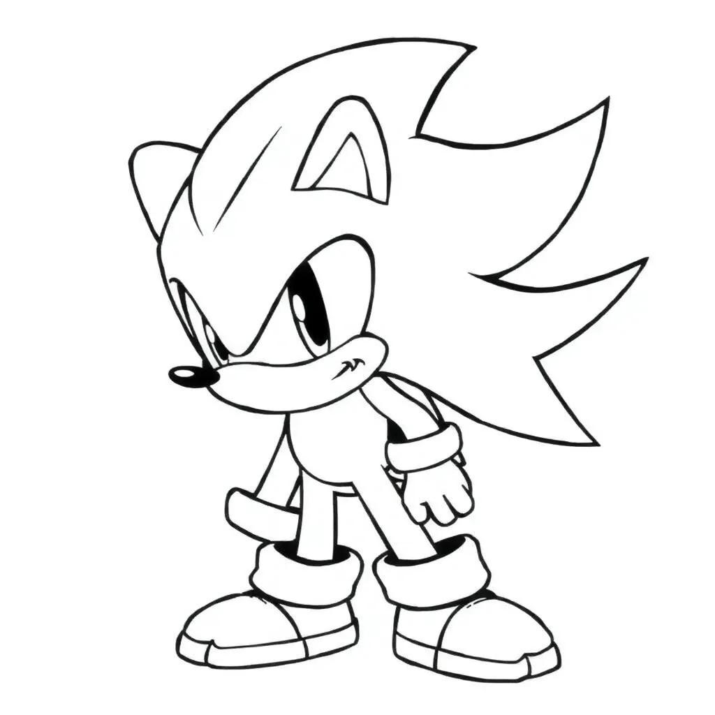 Shadow The Hedgehog Color Page