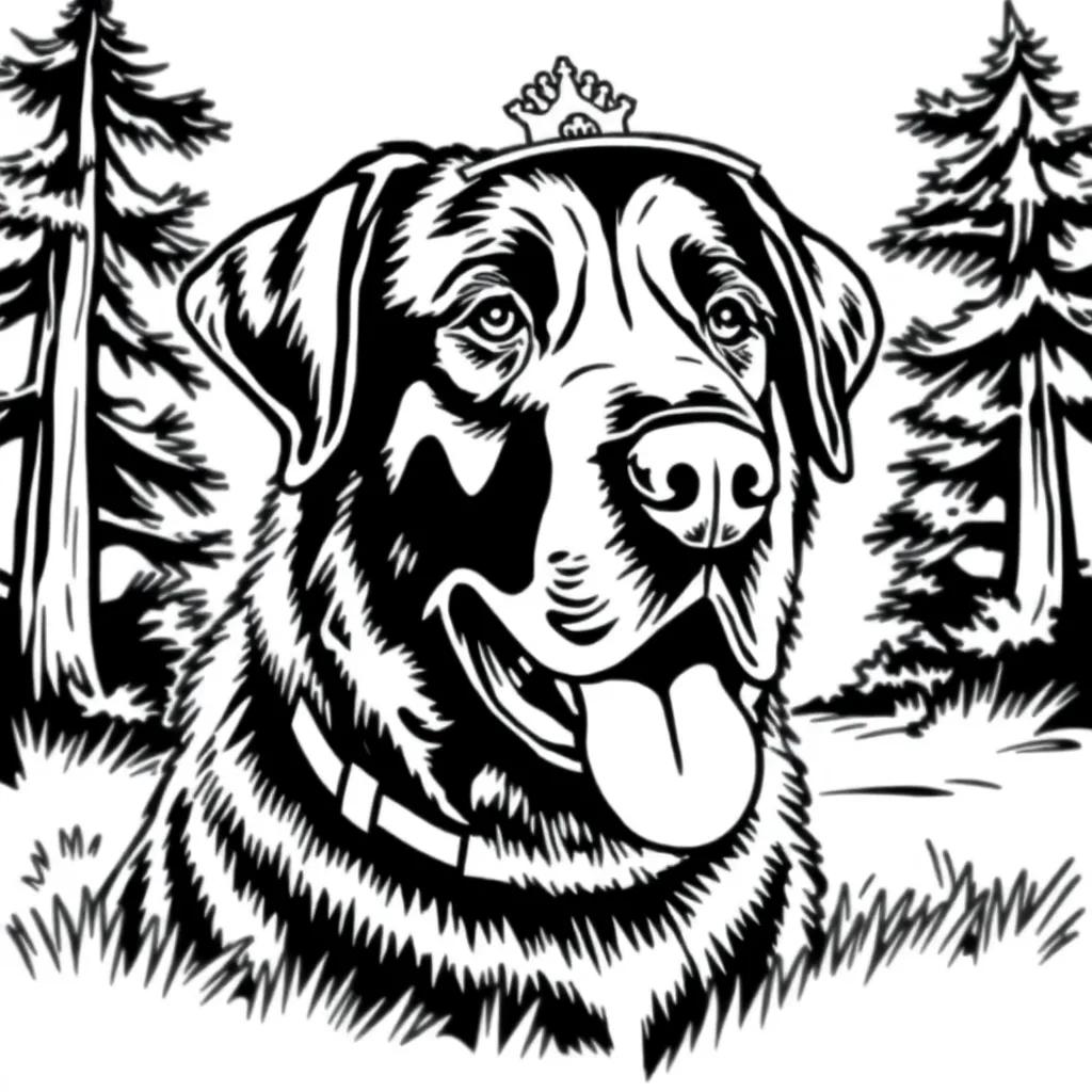 Sheriff Labrador Coloring Pages