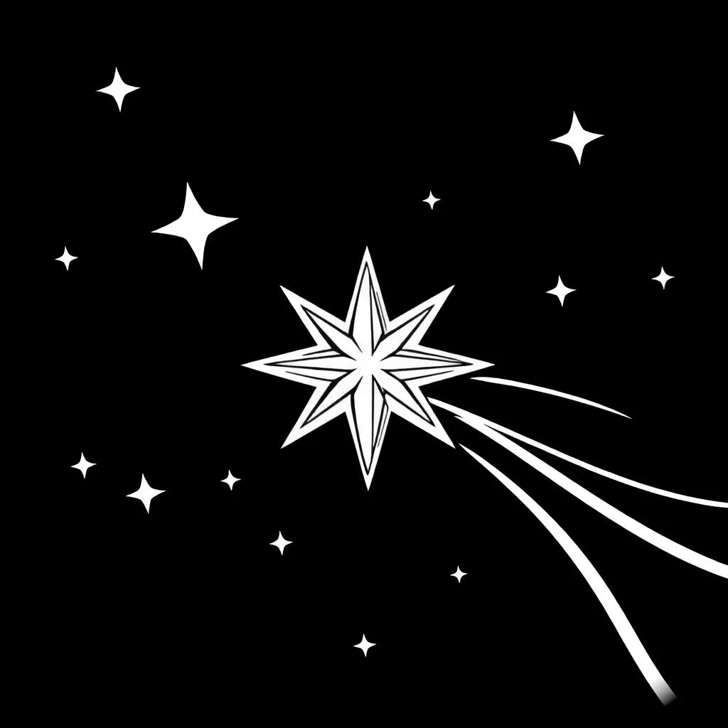 Shooting Star Coloring Pages