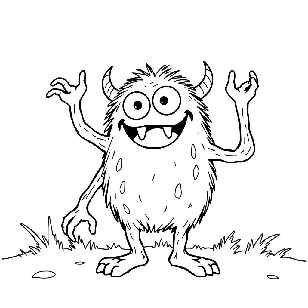 Silly Monster Coloring Pages