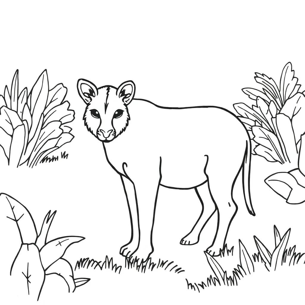 Simple Coloring Pages Of Animals