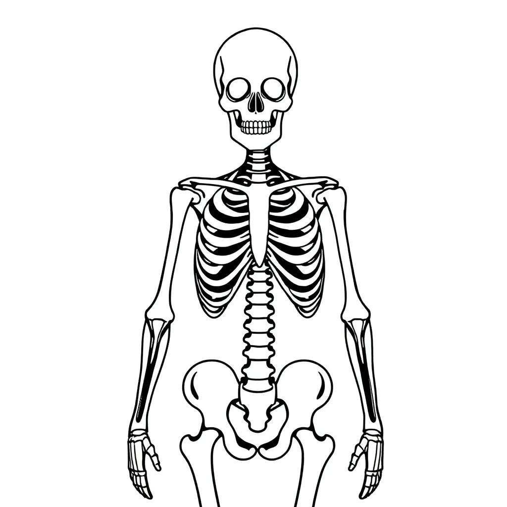 Skeletal System Coloring Pages