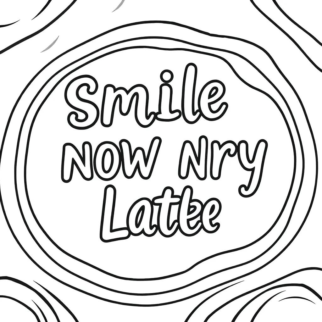 Smile Now Cry Later Coloring Pages