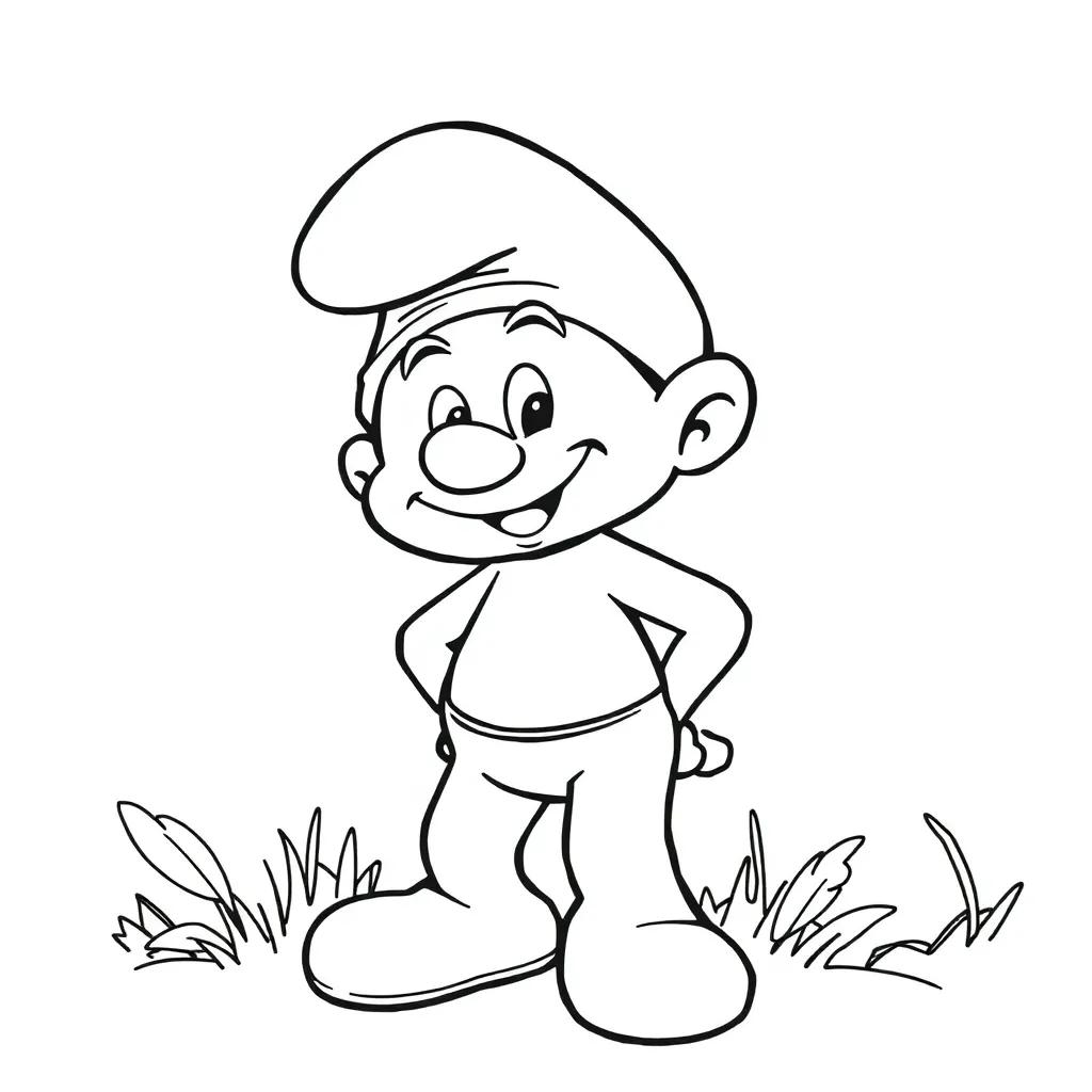 Smurf Coloring Book Pages