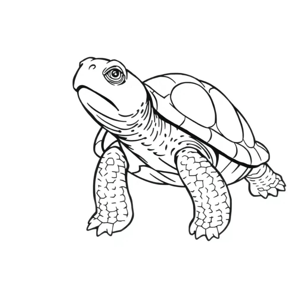 Snapping Turtle Coloring Page
