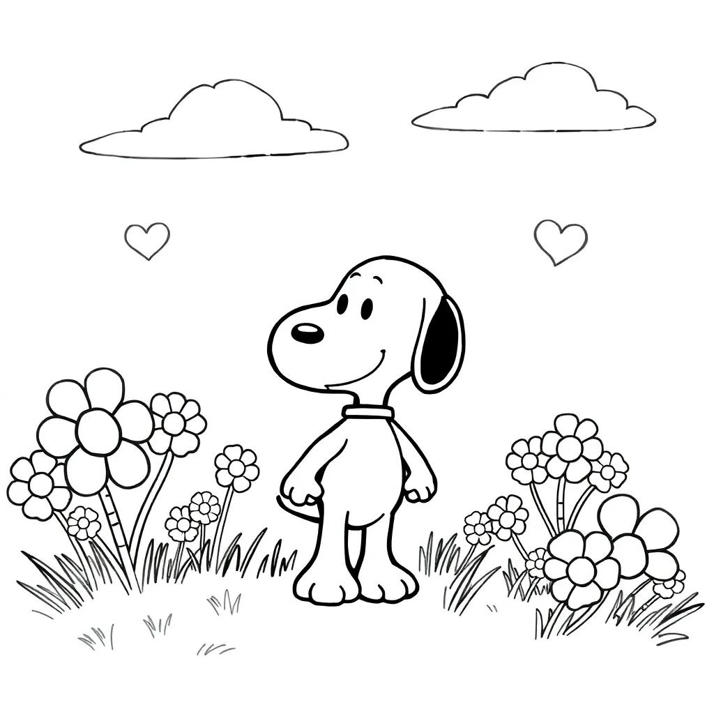 Snoopy Coloring Pages Free