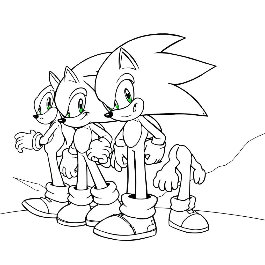 Sonic Team Coloring Pages