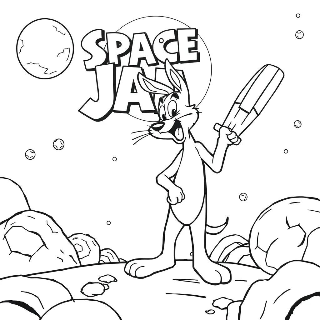 Space Jam Coloring Page Space Jam Coloring Page